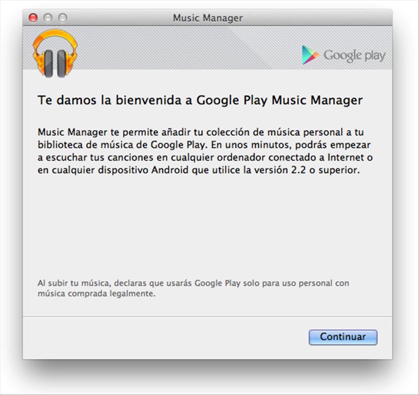 music manager for mac google play